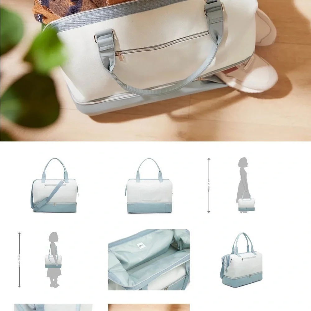 DSW White and Blue Bag